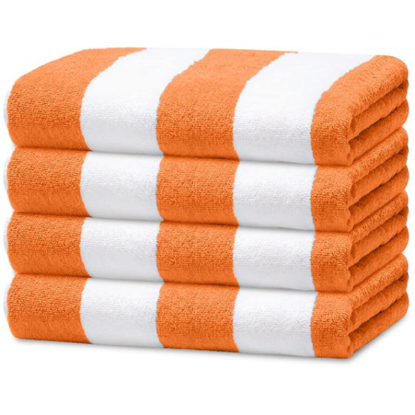 Orange Striped Towels