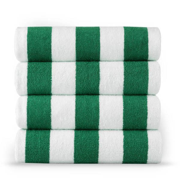 Green Pool Towels